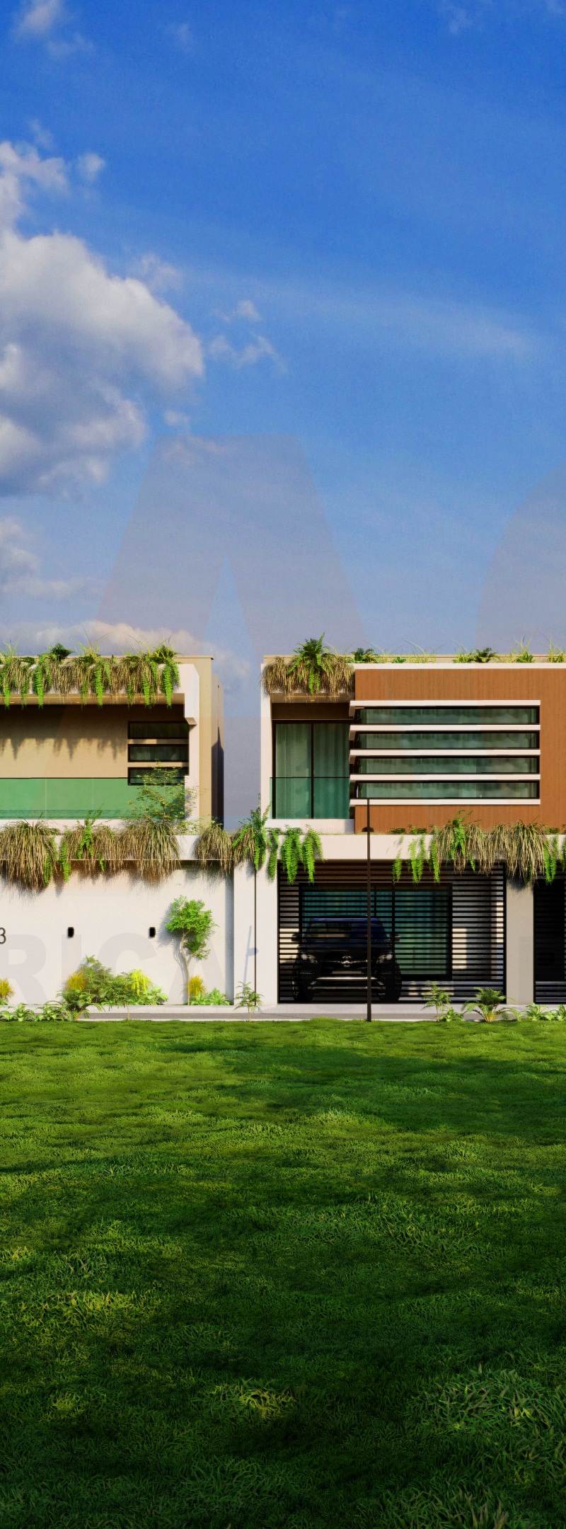PROJET DE CONSTRUCTION DE 4 VILLAS DUPLEX AVEC PISCINE