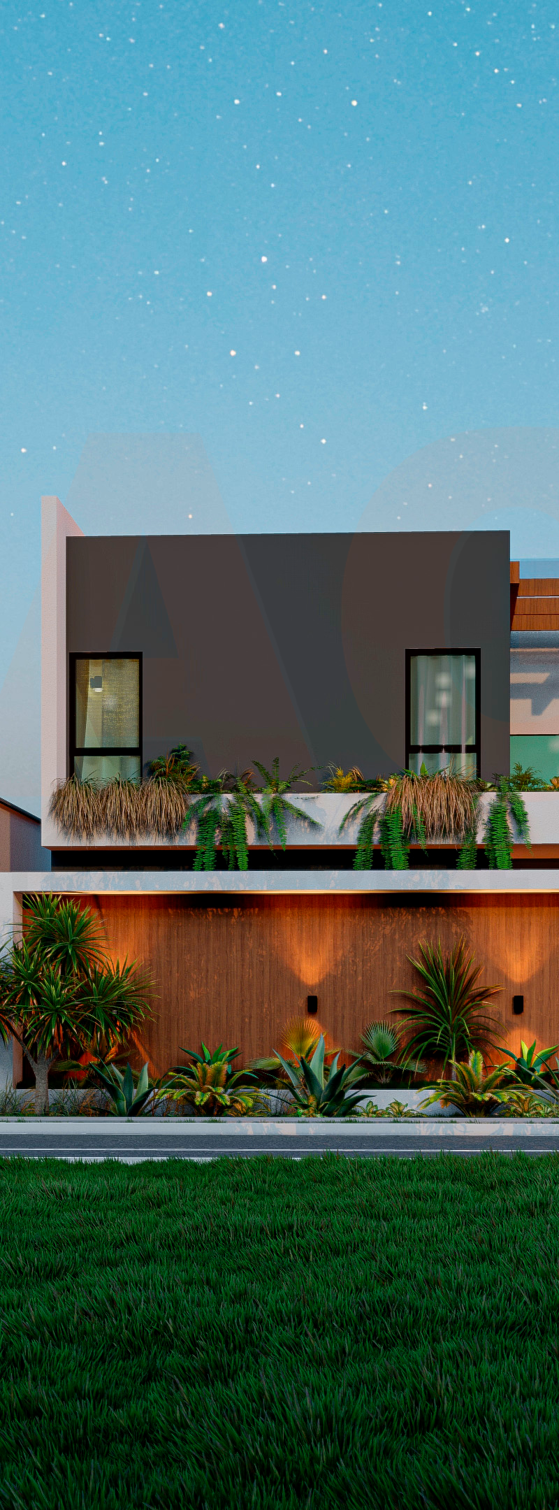 PROJET DE CONSTRUCTION D'UNE VILLA DUPLEX SUR 300 M² ET DES APPARTEMENTS DE 2 pièces E T 3 pièces SUR 200 M²